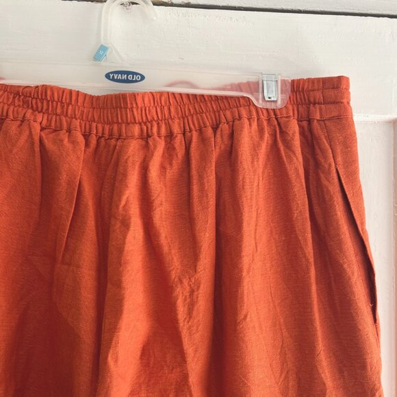 Linen Blend Wide Leg Pants - Picture 5 of 5